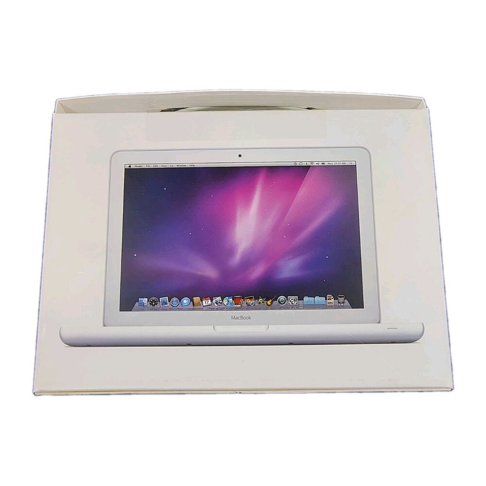 NO LAPTOP Original Box Apple MacBook 13.3 Unibody 2010 Power Brick Manuals iWork